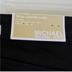 Michael Kors NEW  crop flared jeans Black size 4 Button Fly High Waist Photo 6