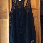 Xhilaration XS Black Lace Flowy Tank Top Photo 0