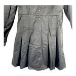 Kenneth Cole  Black Trench Coat Sz L Photo 10