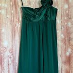 Jessica McClintock  Vintage 90’s Y2K Emerald Green Flower Babydoll Mini Dress Photo 0