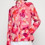 Athleta  jacket woman’s pink watercolor zip out wear New Sz XS Photo 2