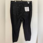Good American NWT  Good Legs Ultimate Skinny Sculpting Black Jeans Size24 Raw Hem Photo 3