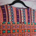 Anthropologie  FIG AND FLOWER HI LOW TUNIC BOLD FLORAL BOHO PRINTED BLOUSE M Photo 11