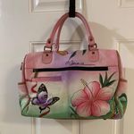Anna Anuschka Pink Floral Bag Photo 3