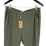Marine layer  Womens‎ Elastic Waist Dolphin Hem Allison Pants Dusty Olive XL NWT Photo 3