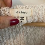 Debut Ivory V-Neck Sweater - Size Small Photo 4