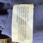 A New Day  Navy Blue Satin Maxi Slip Linen Blend Skirt Photo 5