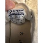 Superga White Canvas Sneakers Casual Tennis Shoes Classic Lace Up US 9 / EU 40 Photo 2