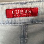 Guess Women’s Blue Lightwash Denim Rolled Cuff 90s Denim Jean Shorts Photo 2