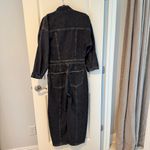 ÉTICA Liv Asymmetric Denim Black Jumpsuit | S Photo 7