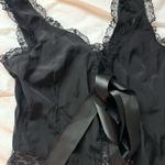 Lace cropped blouse top Black Photo 3