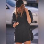 Free People  MOVEMENT Hot Shot Tee Romper BLACK Small Shorts Photo 1