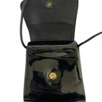 Vintage Black Patent Vinyl Grosgrain Bow Box Purse Photo 5