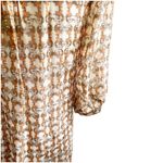 Club Monaco 100% Silk Sheath Dress Short Size 2 Floral Chiffon Tie Neckline Photo 5