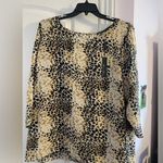 Rose + Olive Leopard print blouse Photo 0