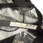 Harvé Benard Womens Snakeskin Print Cardigan Sweater Black Knit Size L Harve Benard NEW‎ Photo 3