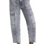 MOTHER SUPERIOR The Private Zip Pocket High Rise Cropped Wide Leg Jeans Size 28 Photo 0