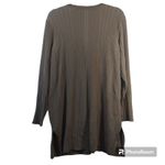 Chico's  Flat-Back Ribbed Cardigan Tan Casual Office Size XL Photo 2