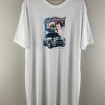 Vintage 2003 Evel Knievel White Mini Cooper Oversized Short Sleeve Graphic Tee Size XXL Photo 0