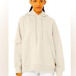 Alo Yoga At Ease Hoodie Cream Color Oversized Hoodie Size M Photo 0
