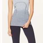 Lululemon  Athletica Swiftly Tech Racerback Tank, White / Dark Cast (Ombre) sz. 6 Photo 1