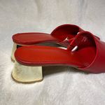 Karl Lagerfeld Red Slip On Malina Heeled Sandal Size 10.5 VGUC Photo 3