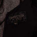 Giamattista Valli Wool Silk Woven Rosette Flower Twist Detail Shift Dress Small Photo 3