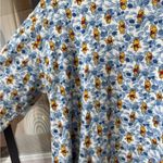 Vintage 90s Winnie The Pooh mockneck sweater long sleeve tee floral print disney Blue Size L Photo 5