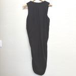 Athleta Stella Dress Ruched Sleeveless Bodycon Casual Black Dress Med Tall Photo 3