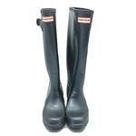 Hunter Womens Original Tall Boots Rubber Slip On Gray Size 5 Photo 1