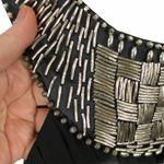 Sue Wong  Black Beaded Sleeveless Cocktail Dress Size 6 Photo 6