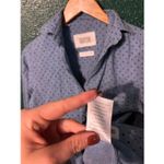 Grayson Polka Dot Long Sleeved Blouse Collared Blue Button Down Shirt Size 01 XS Photo 3