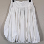 Aleeza Paris White Bubble Skirt Womens S Lagenlook Artsy Mini NWT Y2K Photo 0