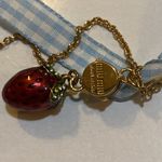 Miu Miu  Crystal, Enamel & Ribbon Strawberry Necklace Photo 4