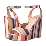 Kate Spade  Stripe Dellie Derby Derbyshire Wedges Photo 0