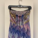 Ecote Ecoté Mermaid Purple Blue Embellished Maxi Dress Sequin Rhinestone Bodice Photo 5
