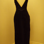 Gorgeous Classic Vintage 80’s Black Suede Leather Dress Photo 4