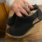 Brash ‎ brand black suede wedge sandals Photo 0