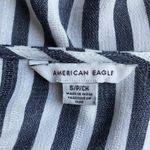 American Eagle  Outfitters Tie Front Stripe Crop Top Women's Large Photo 9