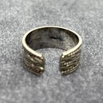 Source Unknown Vintage Silver Open Back Ring Photo 6
