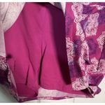 720 TRANQUILITY Med Pink & White Geo Design Tennis Golf Skirt Skort Photo 2