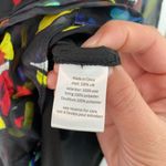 Caroline Constas watercolor Lou tiered silk mini dress Black Photo 3