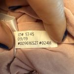 EXPRESS V-Neck And Back Top Blush Pink Large Relaxed Shirred Photo 5