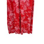 Free People Be The One Jumpsuit Floral Print Button Wide Leg Red Size 4 Photo 6