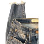 Madewell  9" High Rise Skinny Distressed Jeans Denim Frayed Hem Patch Size 24 Photo 2