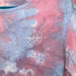 indigo. Tie Dye Cropped Tee Shirt Photo 1