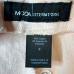 Vintage Moda International vintage Pale Pink Cotton Spandex Pants Size 6 Photo 2