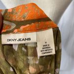 DKNY Jeans Sheer metallic peplum blouse size medium Photo 9