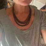 Amrita Singh  Siena 5 Strand Gunmetal Necklace Photo 3