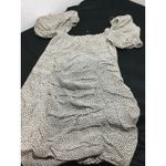 ZARA Women Black White Polka Dot Off Shoulder Ruffle Puff Sleeve Dress Size XL Photo 7